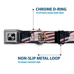 Dog Bone Seatbelt Buckle Collar - American Eagle Flags