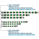 Dog Bone Seatbelt Buckle Collar - Algeria Flags