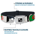 Load image into Gallery viewer, Dog Bone Seatbelt Buckle Collar - Algeria Flags