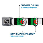 Dog Bone Seatbelt Buckle Collar - Algeria Flags