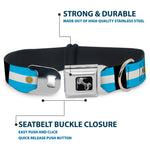 Dog Bone Seatbelt Buckle Collar - Argentina Flags