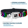 Load image into Gallery viewer, Dog Bone Seatbelt Buckle Collar - Arrows Black/Multi Color