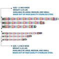 Load image into Gallery viewer, Dog Bone Seatbelt Buckle Collar - Arrows White/Multi Color
