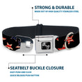 Load image into Gallery viewer, Dog Bone Seatbelt Buckle Collar - Americana Stars & Flags Black/Red/White/Blue