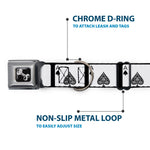 Dog Bone Seatbelt Buckle Collar - Ace of Spades