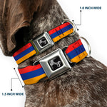 Dog Bone Seatbelt Buckle Collar - Armenia Flag Distressed