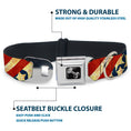 Load image into Gallery viewer, Dog Bone Seatbelt Buckle Collar - Americana Diagonal Vintage Stars & Stripes2