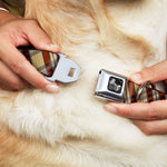 Dog Bone Seatbelt Buckle Collar - Americana Plaid X