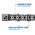 Load image into Gallery viewer, Dog Bone Seatbelt Buckle Collar - Aztec2 White/Black