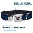Load image into Gallery viewer, Dog Bone Seatbelt Buckle Collar - Aztec3 Blues