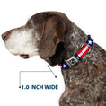 Load image into Gallery viewer, Dog Bone Seatbelt Buckle Collar - Americana Stars & Stripes