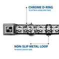 Load image into Gallery viewer, Dog Bone Seatbelt Buckle Collar - Anonymous Face CLOSE-UP Repeat White/Black/Gray