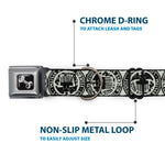 Dog Bone Seatbelt Buckle Collar - Americana Federal Reserve Seal Weathered Gray/Black