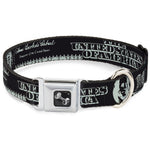 Dog Bone Seatbelt Buckle Collar - Americana One Hundred Dollar Bill Elements Black/Gray