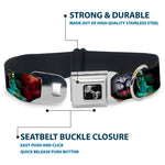 Dog Bone Seatbelt Buckle Collar - Astronaut Cat in Space