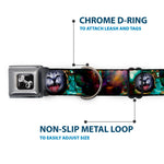 Dog Bone Seatbelt Buckle Collar - Astronaut Cat in Space