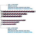 Load image into Gallery viewer, Dog Bone Seatbelt Buckle Collar - American Chevron & Stripes White/Red/Blue