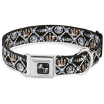 Dog Bone Seatbelt Buckle Collar - Bling
