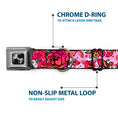 Load image into Gallery viewer, Dog Bone Seatbelt Buckle Collar - Born to Blossom Pink