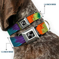 Load image into Gallery viewer, Dog Bone Seatbelt Buckle Collar - BD Tie Dye