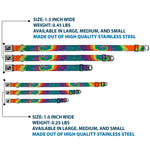 Dog Bone Seatbelt Buckle Collar - BD Tie Dye