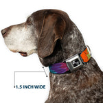 Dog Bone Seatbelt Buckle Collar - BD Tie Dye