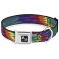 Load image into Gallery viewer, Dog Bone Seatbelt Buckle Collar - BD Tie Dye