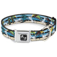 Load image into Gallery viewer, Dog Bone Seatbelt Buckle Collar - Beach Scene 1