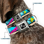 Dog Bone Seatbelt Buckle Collar - Beach Scene 2