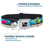 Dog Bone Seatbelt Buckle Collar - Beach Scene 2