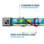 Dog Bone Seatbelt Buckle Collar - Beach Scene 2