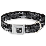 Dog Bone Seatbelt Buckle Collar - Brooklyn New York