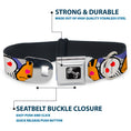 Load image into Gallery viewer, Dog Bone Seatbelt Buckle Collar - BD Cartoon CLOSE-UP
