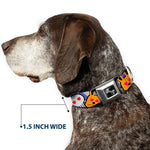 Dog Bone Seatbelt Buckle Collar - BD Cartoon CLOSE-UP