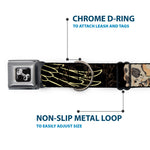 Dog Bone Seatbelt Buckle Collar - BD Die Hard Skull 01