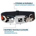 Load image into Gallery viewer, Dog Bone Seatbelt Buckle Collar - BD Die Hard Skull 02