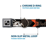 Dog Bone Seatbelt Buckle Collar - BD Die Hard Skull 02