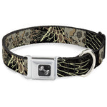 Dog Bone Seatbelt Buckle Collar - BD Die Hard Skull 02