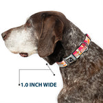 Dog Bone Seatbelt Buckle Collar - Block Penguins Mauve