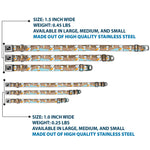 Dog Bone Seatbelt Buckle Collar - Block Penguins Tan