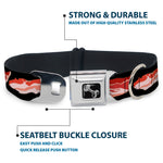 Dog Bone Seatbelt Buckle Collar - Bacon