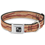 Dog Bone Seatbelt Buckle Collar - Bacon Stacked