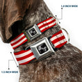 Load image into Gallery viewer, Dog Bone Seatbelt Buckle Collar - Bacon Stripe