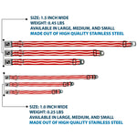 Dog Bone Seatbelt Buckle Collar - Bacon Stripe