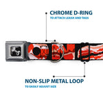 Dog Bone Seatbelt Buckle Collar - Bacon w/Text1