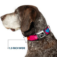 Load image into Gallery viewer, Dog Bone Seatbelt Buckle Collar - Candy Hearts