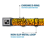 Dog Bone Seatbelt Buckle Collar - Cheetah
