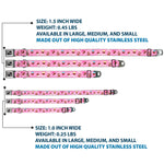 Dog Bone Seatbelt Buckle Collar - Cupcake Swirls Pink/Multi Color