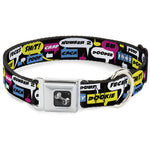 Buckle-Down Seatbelt Buckle Dog Collar - Crap Bubbles