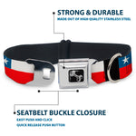 Dog Bone Seatbelt Buckle Collar - Chile Flags